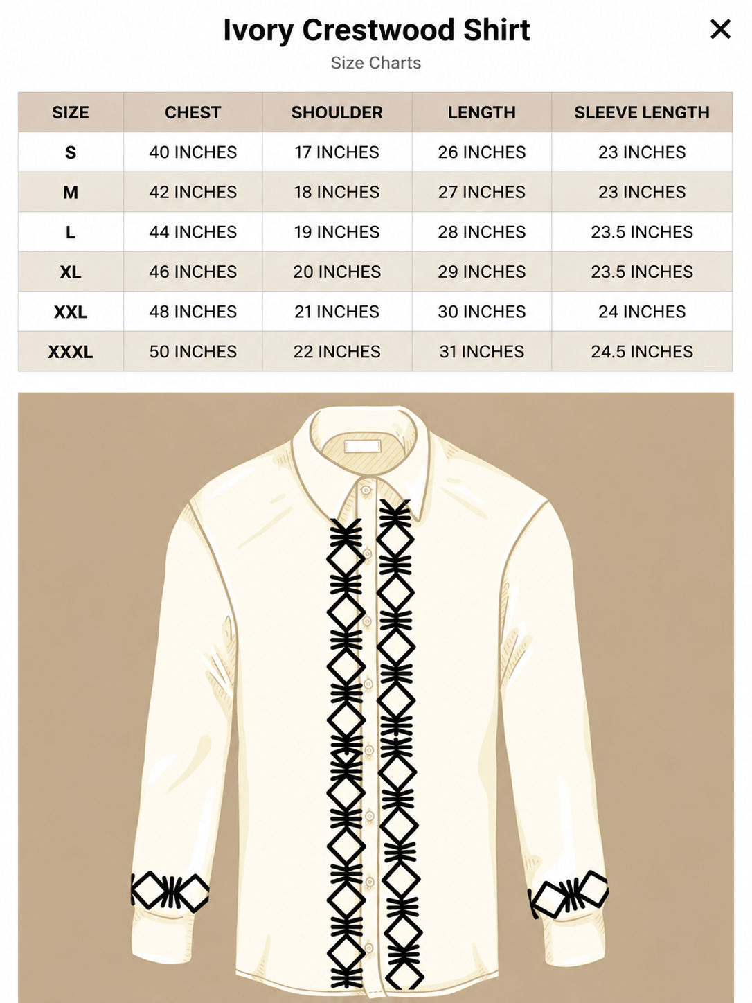 Ivory Crestwood Shirt